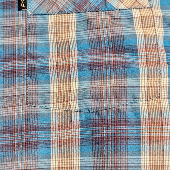Kavu Large Mens plaid button down shirt - Picture 3 of 7